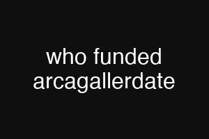 who funded arcagallerdate